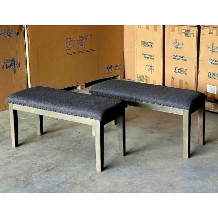 D617 - 00 : Ghế Băng , Ghế Bench - Màu Xám Khói